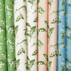 Blue Lily of the Valley Fabric