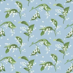 Blue Lily of the Valley Wallpaper