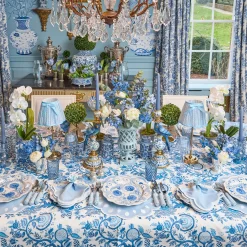 Blue Parrot Candle Holder Set