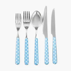 Blue Polka Dot Cutlery (5 piece)
