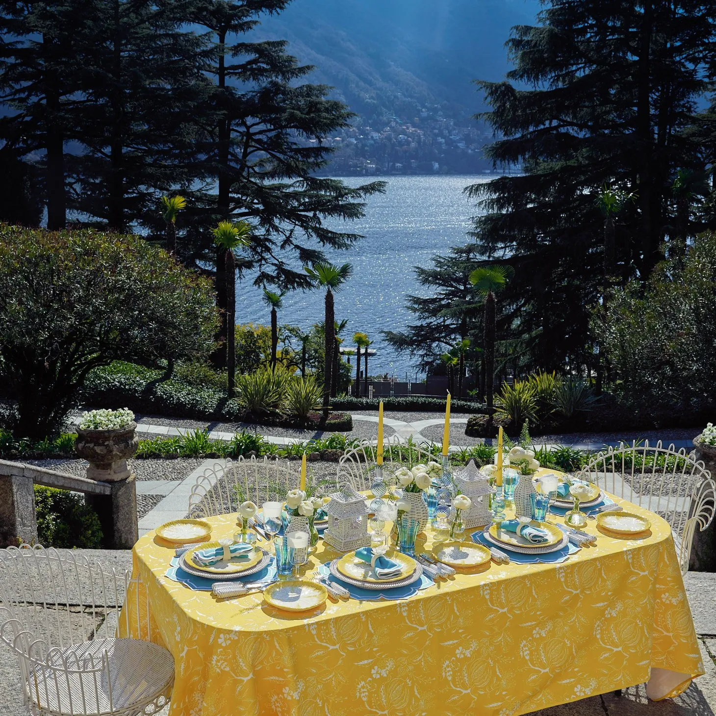 Blue Positano Glasses (Set of 4)