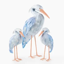 Blue Saskia Stork Family
