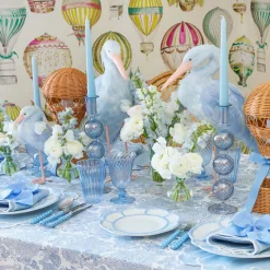 Blue Saskia Stork (Pair) - 44cm