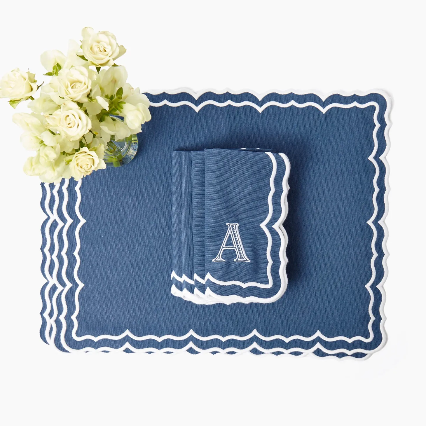 Blue Theodora Napkins (Set of 4)
