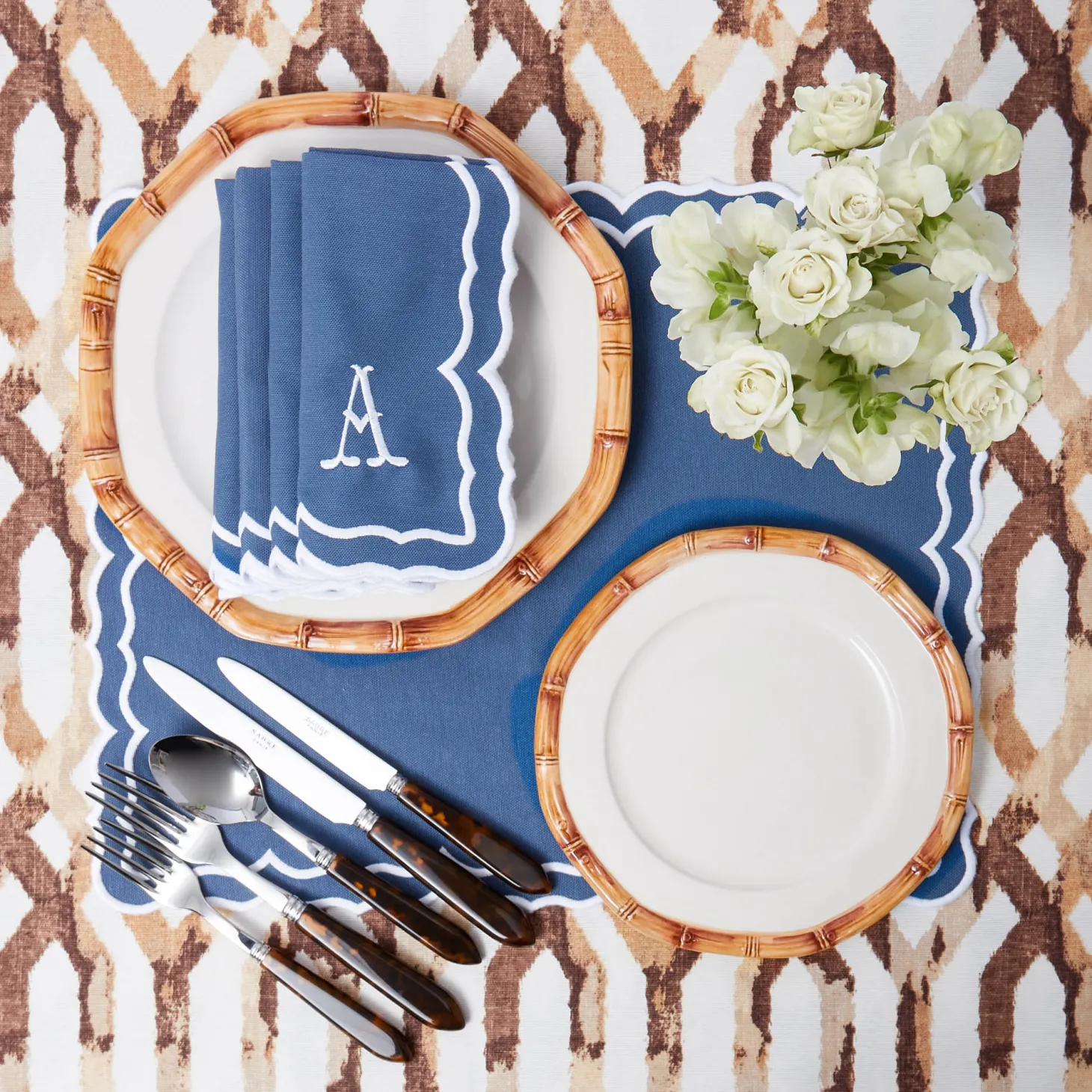 Blue Theodora Napkins (Set of 4)