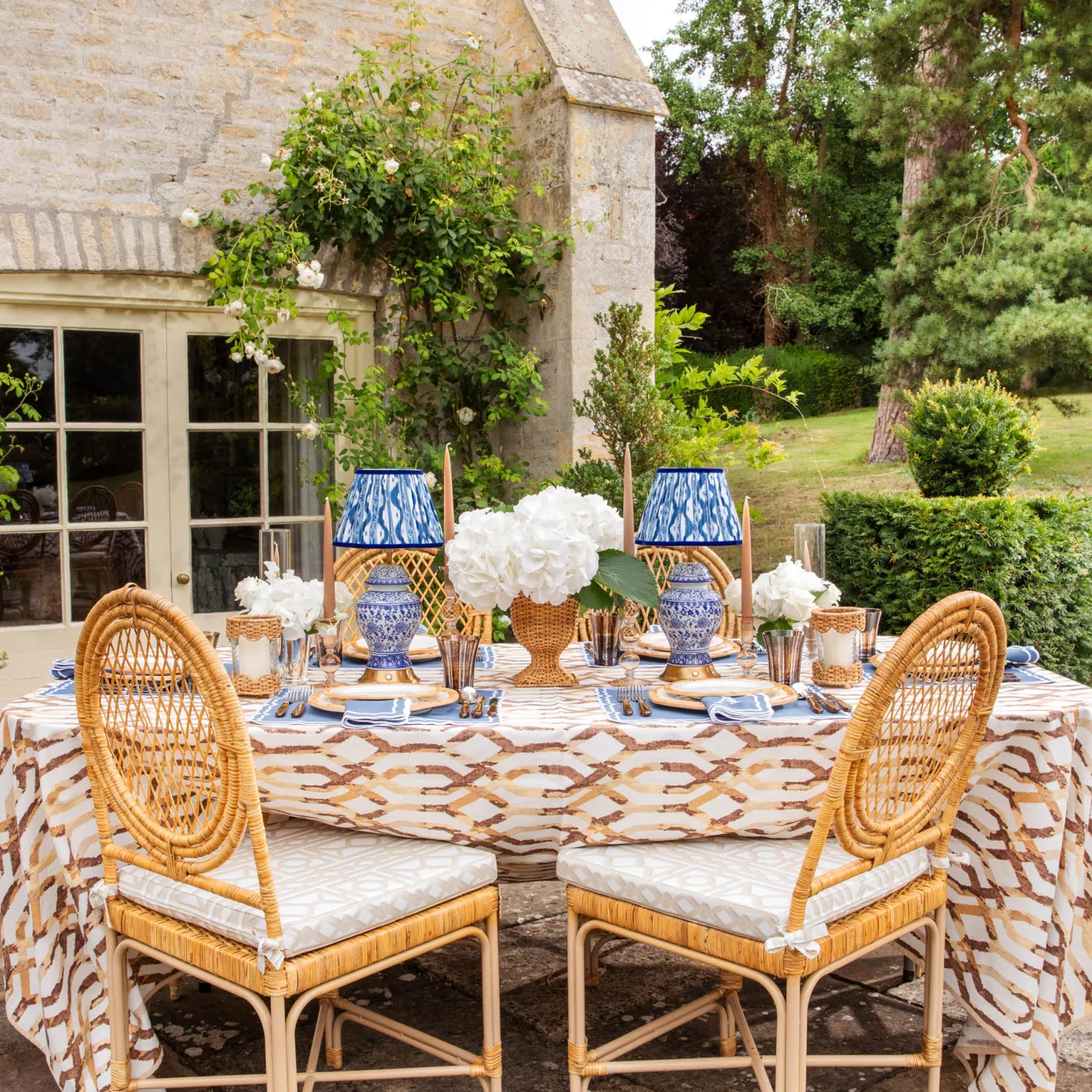 Blue Theodora Napkins (Set of 4)