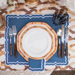 Blue Theodora Napkins (Set of 4)