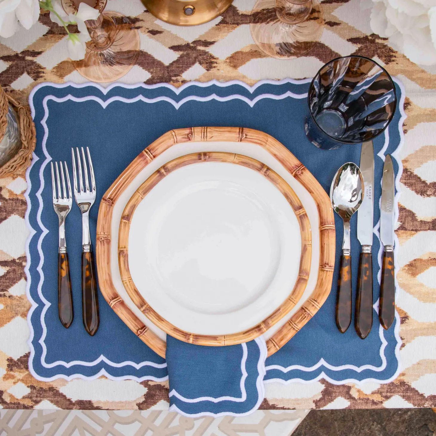 Blue Theodora Napkins (Set of 4)