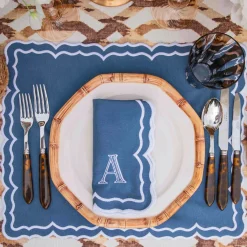 Blue Theodora Napkins (Set of 4)
