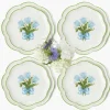 Blue Tulip Dinner & Starter Plates (Set of 8)