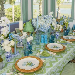 Blue Tulip Dinner & Starter Plates (Set of 8)