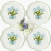 Blue Tulip Dinner Plates (Set of 4)