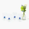 Blue Tulip Glasses (Set of 4)