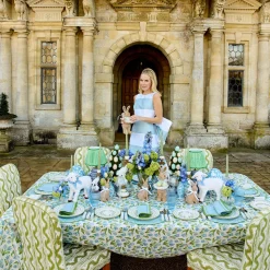 Blue Tulip Tablecloth