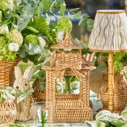 Bow Rattan Pagoda Lantern
