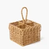 Braided Rattan Cutlery Basket