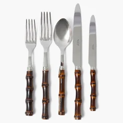 Burnt Bamboo Cutlery (5 Piece)