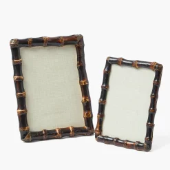 Burnt Bamboo Photo Frames (Set of 2)