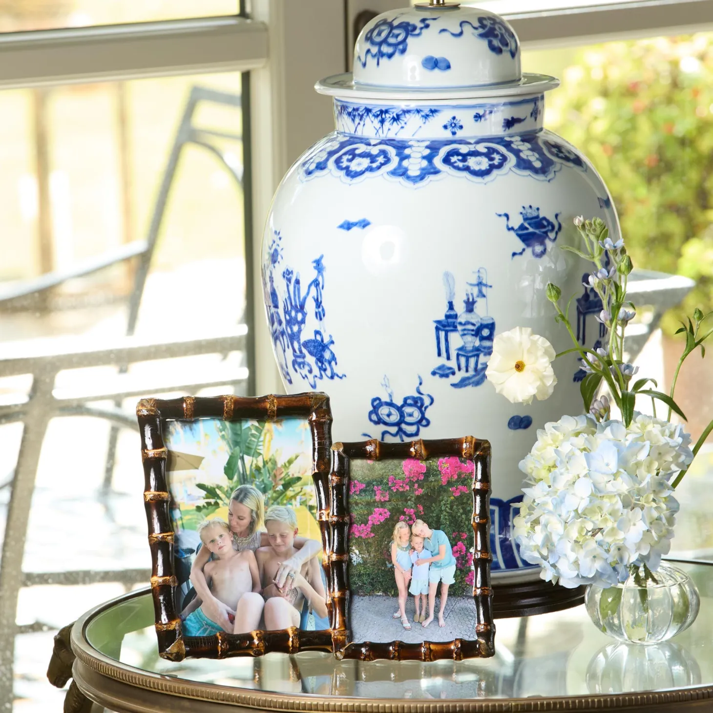Burnt Bamboo Photo Frames (Set of 2)