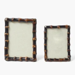 Burnt Bamboo Photo Frames (Set of 2)