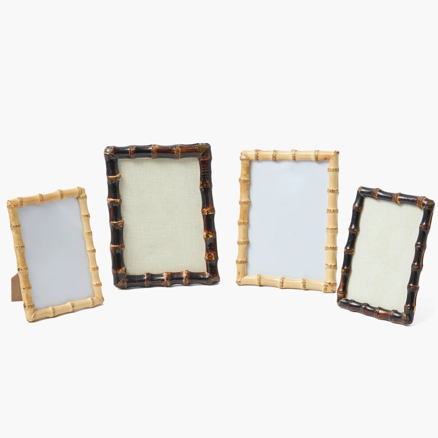Burnt Bamboo Photo Frames (Set of 2)