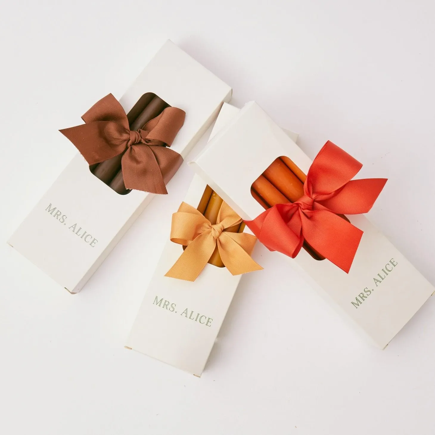 Burnt Orange Candles (Set of 8)