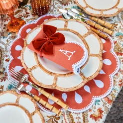 Burnt Orange Napkin Bows (Set of 4)