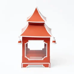 Burnt Orange Pagoda Lantern