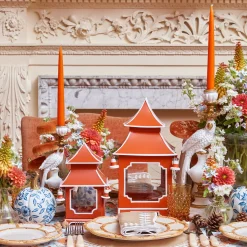 Burnt Orange Pagoda Lantern