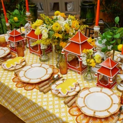 Burnt Orange Pagoda Lantern