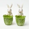 Cabbage Bunny Bowl (Pair)