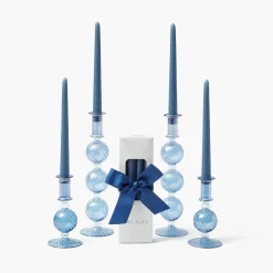 Camille Azure Candle Set (Dusty Blue)