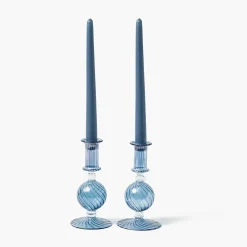 Camille Azure Candle Set (Dusty Blue)