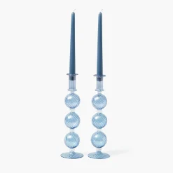Camille Azure Candle Set (Dusty Blue)