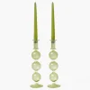 Camille Olive Candle Holder (Pair)