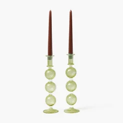Camille Olive Candle Holder (Pair)