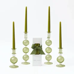 Camille Olive Candle Set (Apple Green)
