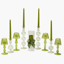 Camille Olive Candlescape (Apple Green)