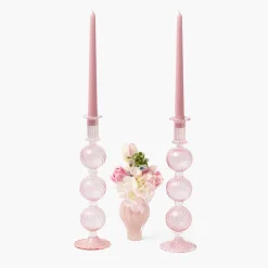 Camille Peony Candle Holder (Pair)