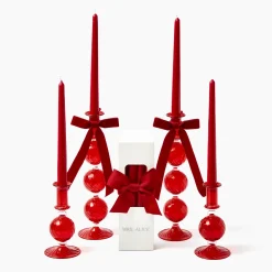 Camille Red Candle Set
