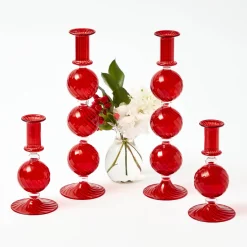 Camille Red Candle Set