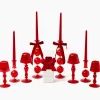 Camille Red Ribboned Candlescape