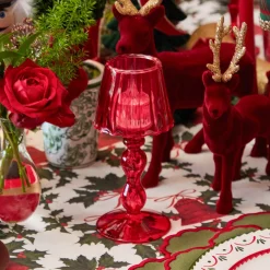 Camille Red Ribboned Candlescape