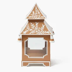 Caramel Chinoiserie Pagoda Lantern
