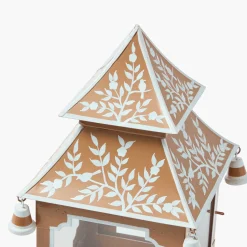 Caramel Chinoiserie Pagoda Lantern