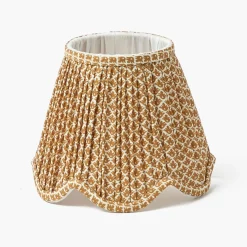 Caramel Lotus Deep Scalloped Lampshade (18cm)