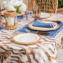 Carmon Chestnut Brown Tablecloth