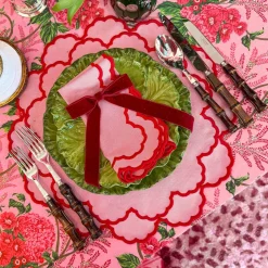Carolina Pink Placemats & Napkins (Set of 4)