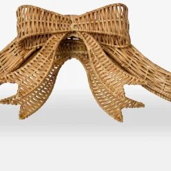 Celine Bow Rattan Mirror