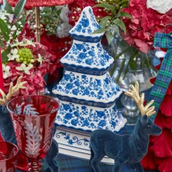 Chinoiserie China Christmas Tree